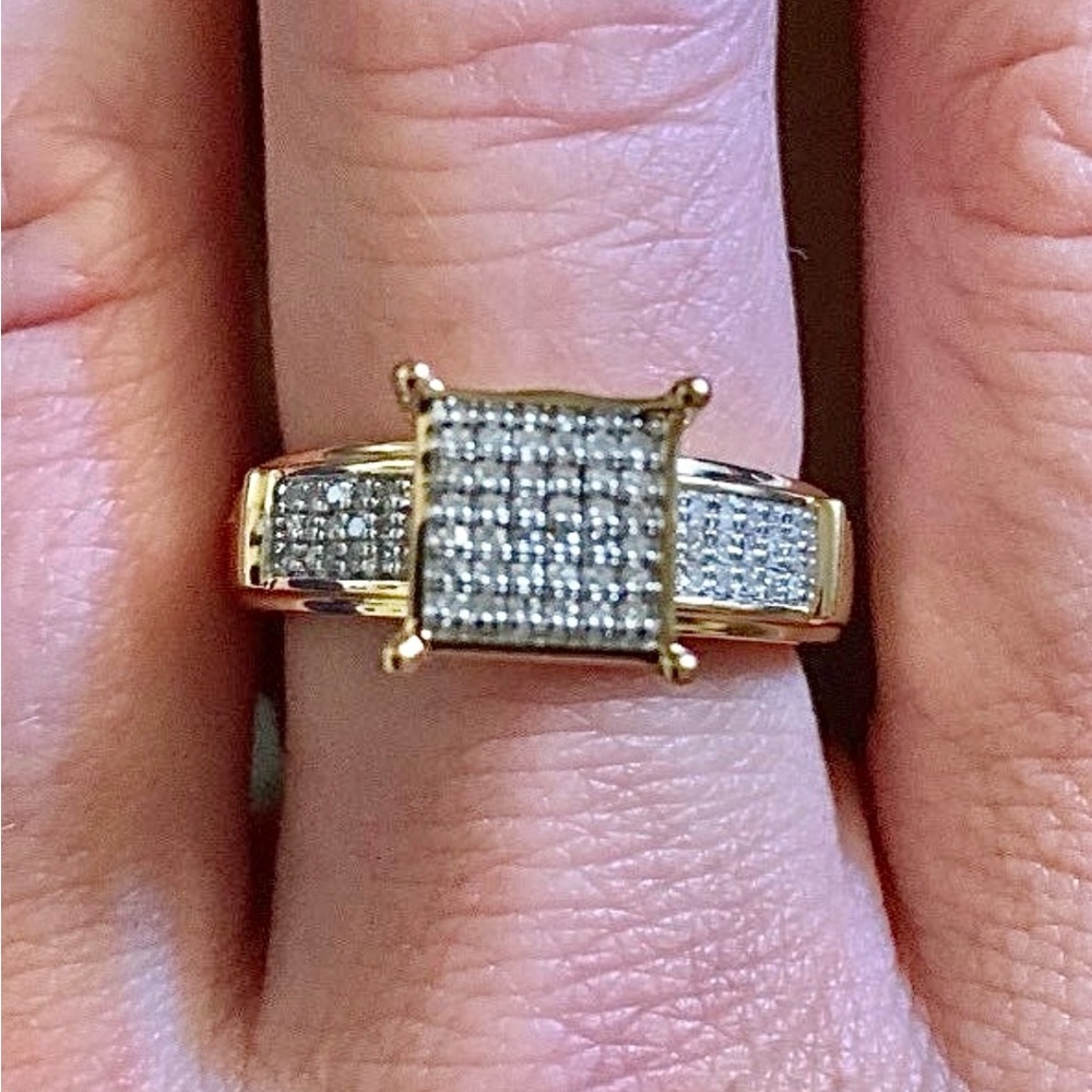 .78ct REAL BRILLIANT DIAMONDS 18K GOLD DESIGNER RING